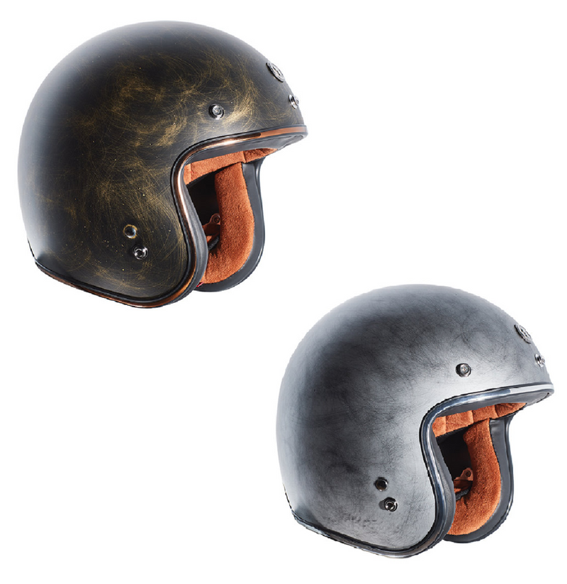 Torc T-50 Weathered 3/4 Face Retro Motorcycle Helmet
