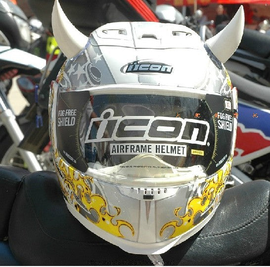 helmet icon ebay Stick On Motorcycle Helmet Horns (1 Pair) (10 Colors)